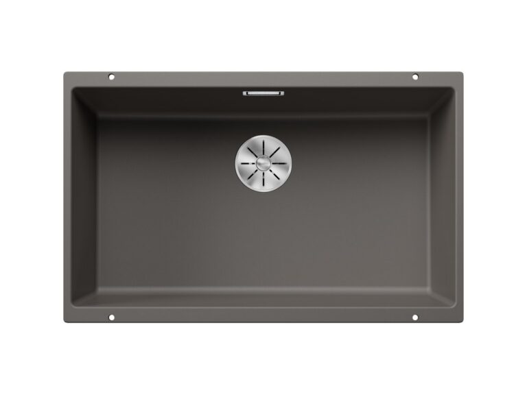 Blanco Subline 700-U silgranit composite kitchen sink in volcano grey