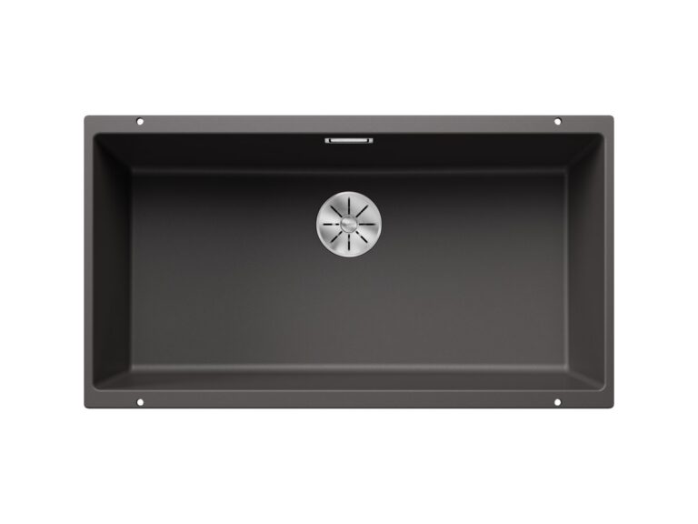 Blanco Subline 800-U silgranit composite kitchen sink in rock grey