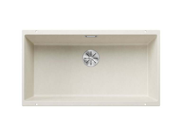 Blanco Subline 800-U silgranit composite kitchen sink in soft white
