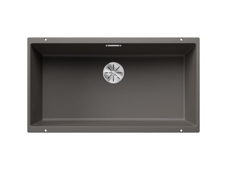 Blanco Subline 800-U silgranit composite kitchen sink in volcano grey