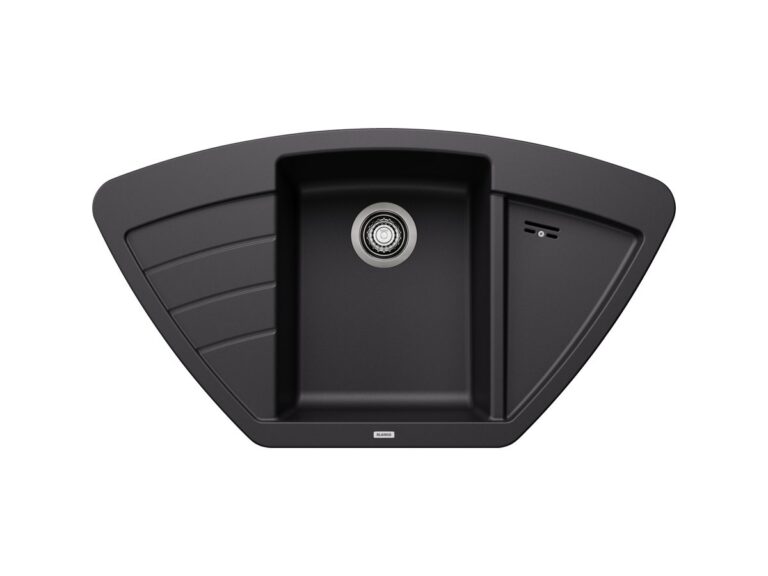 Blanco Zia 9 E silgranit composite kitchen sink in black