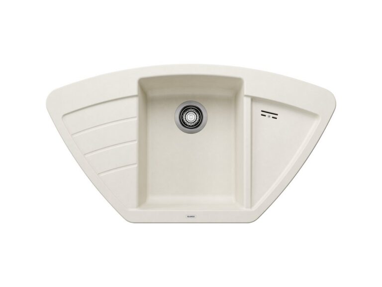 Blanco Zia 9 E silgranit composite kitchen sink in soft white