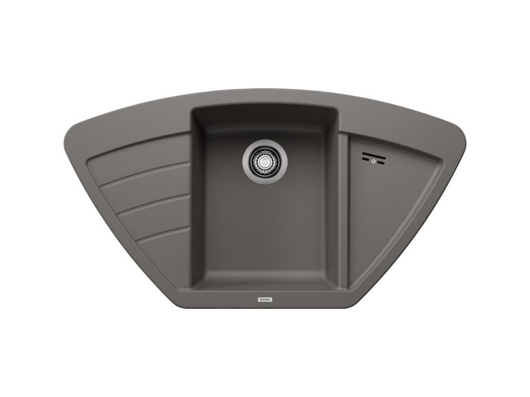 Blanco Zia 9 E silgranit composite kitchen sink in volcano grey