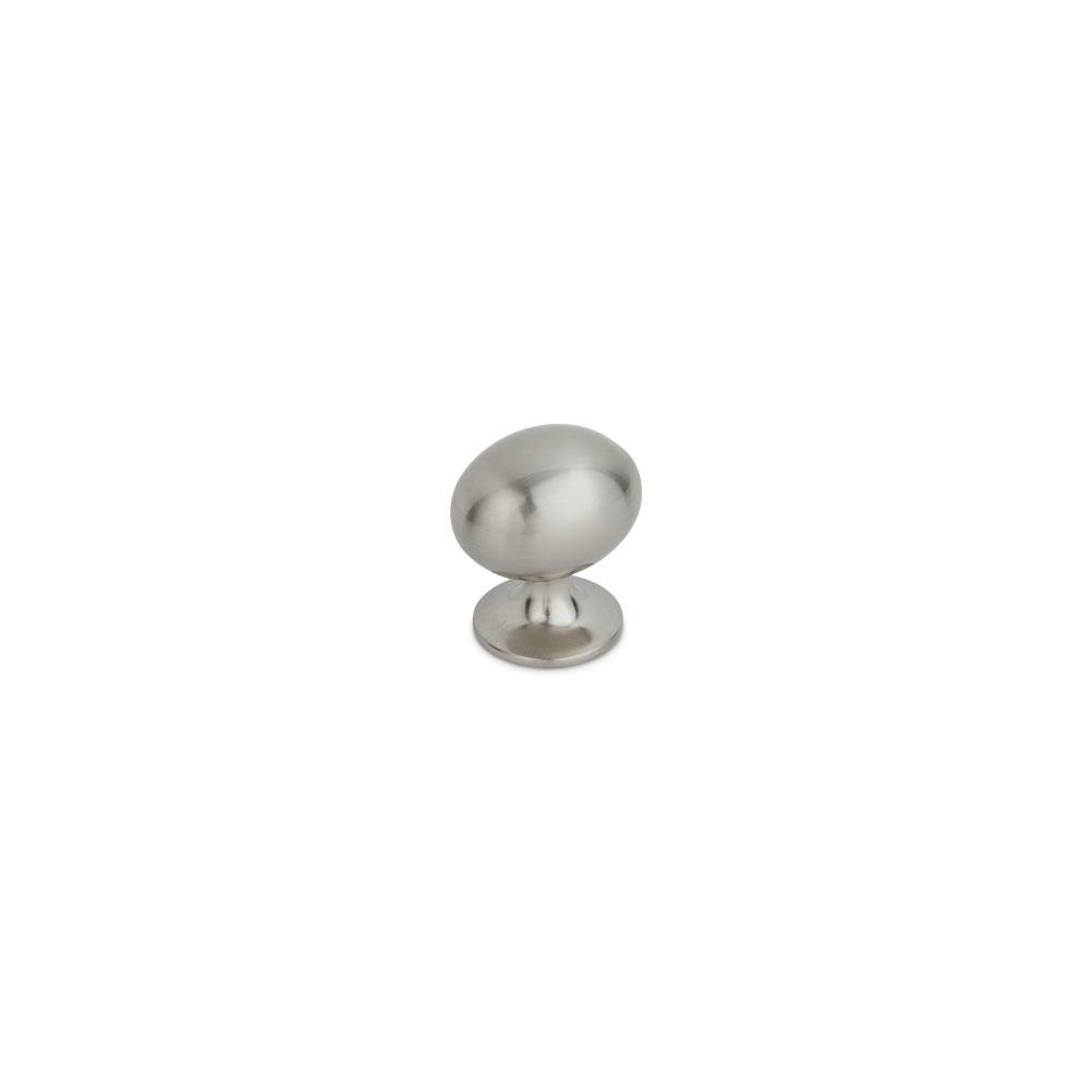 Camden Oval Knob (Brushed Nickel) cabinet handle
