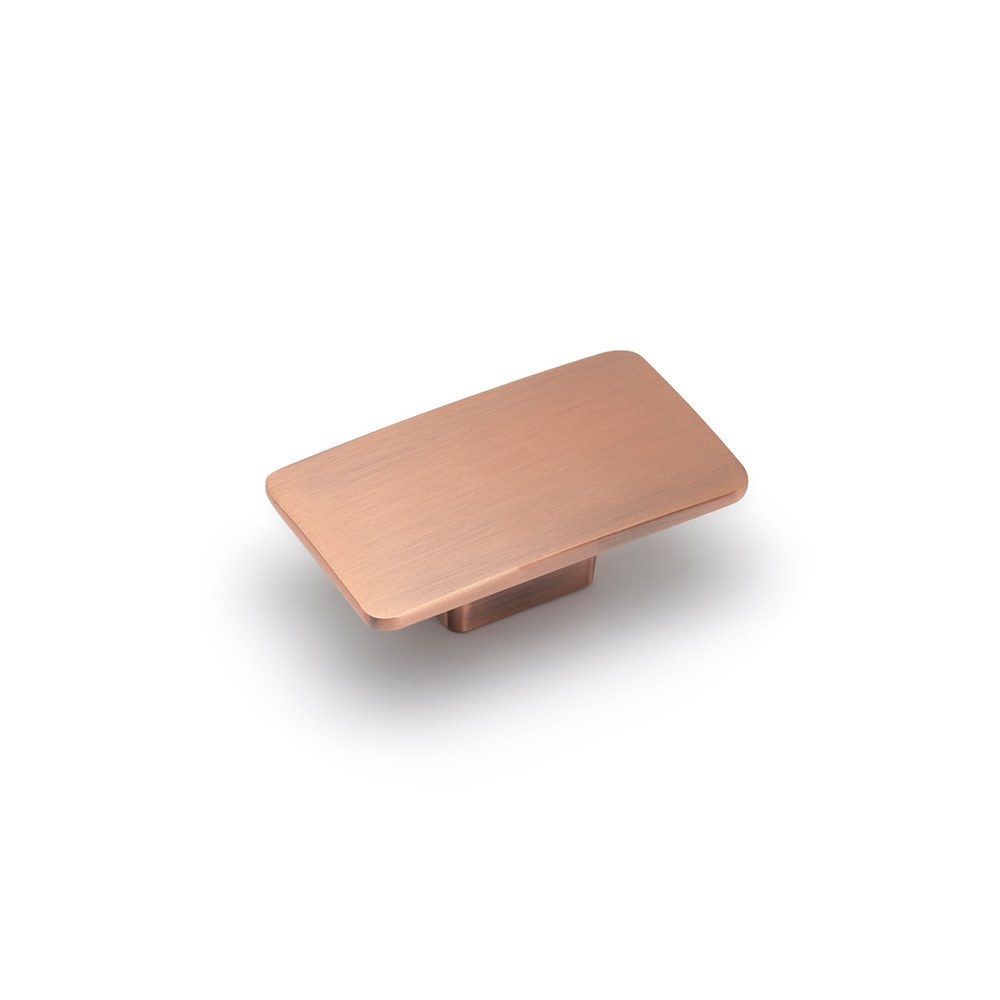 Camden Rectangular Knob (Antique Copper) cabinet handle
