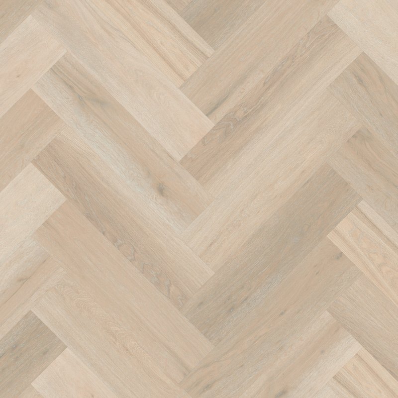 Korlok Texas White Ash Herringbone luxury vinyl flooring