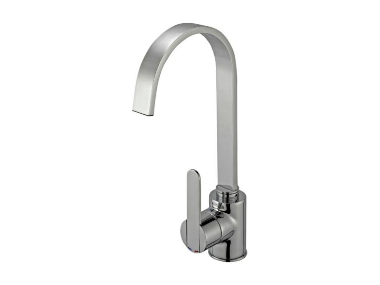 Reginox Amur kitchen tap in brushed nickel
