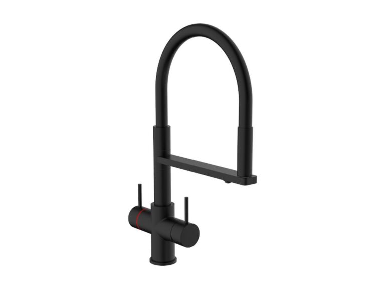 Reginox Aquabezi 4-in-1 boiling water tap in matt black