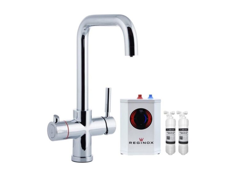Reginox Tribezi 3-in-1 boiling water tap in chrome