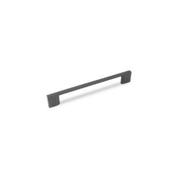 Slim Square D Handle 160mm (Antique Black) cabinet handle