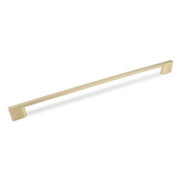 Slim Square D Handle 320mm (Satin Brass) cabinet handle