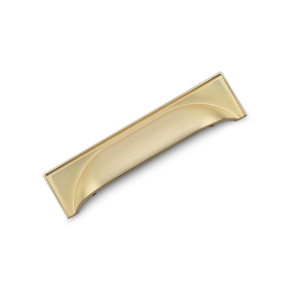 Windsor Cup Handle 96mm (Satin Brass) cabinet handle