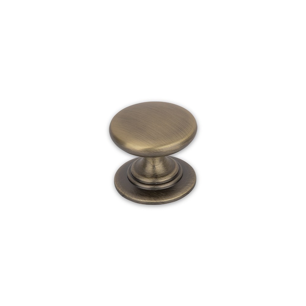 Windsor Round Knob 32mm (Antique Brass) cabinet handle