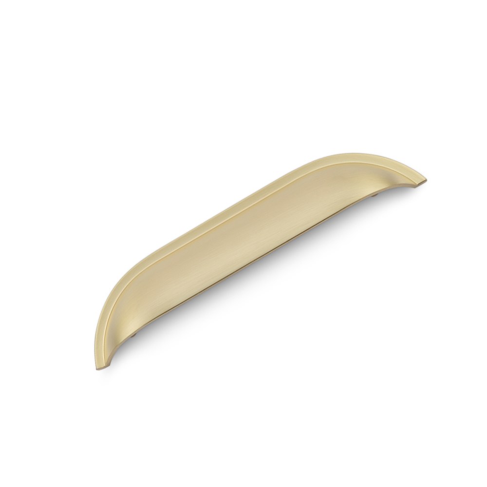 Windsor Shell Handle 128mm (Satin Brass) cabinet handle